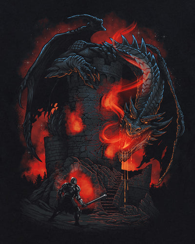 Ember Dual Glow-in-the-Dark Tee-Black-Regular-Swatch--Model