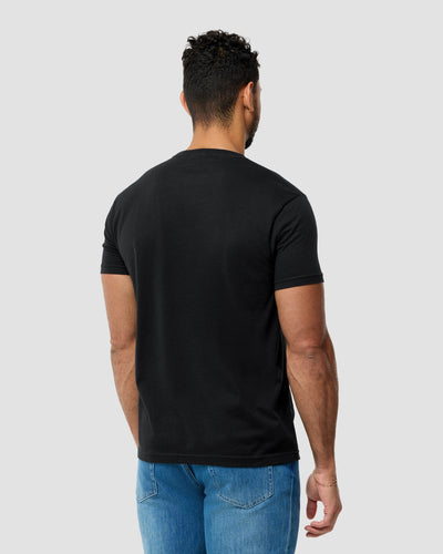 Enchanted Bloom Tee-Black-Regular-Back--Model---L