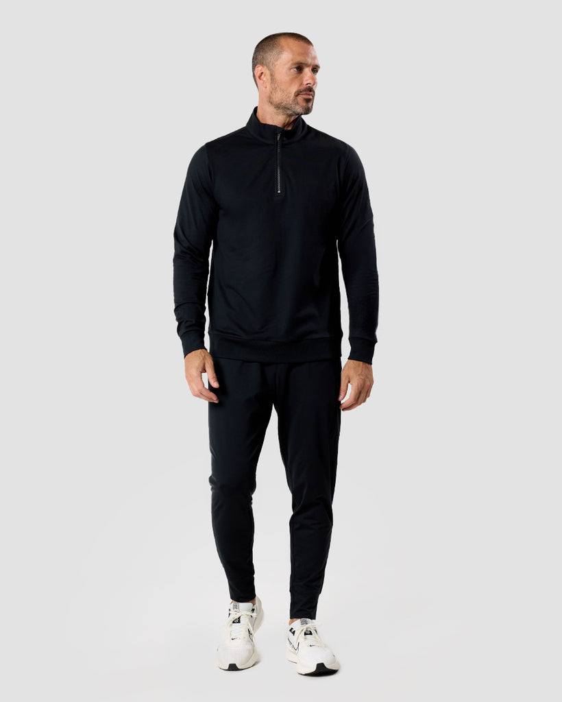 Endeavor Quarter Zip Tee - Non-Branded-Black-Regular-Full--Zac---L