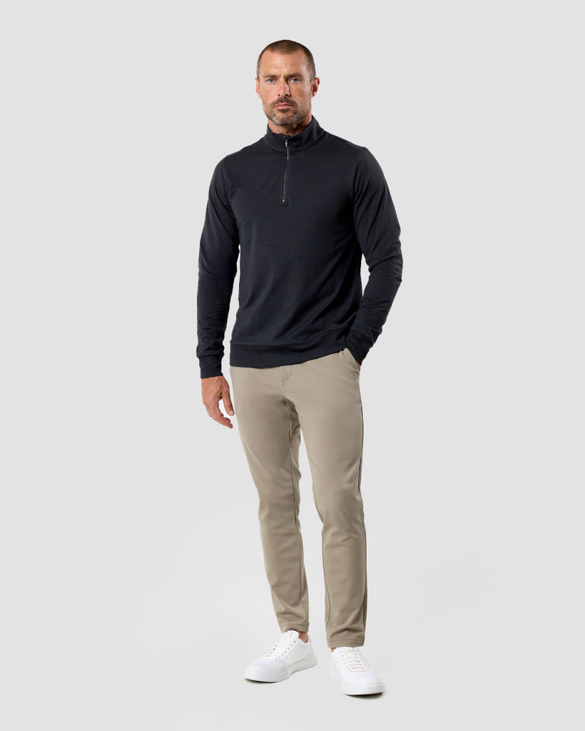 Endeavor Quarter Zip Tee - Non-Branded-Charcoal-Regular-Full--Zac---L