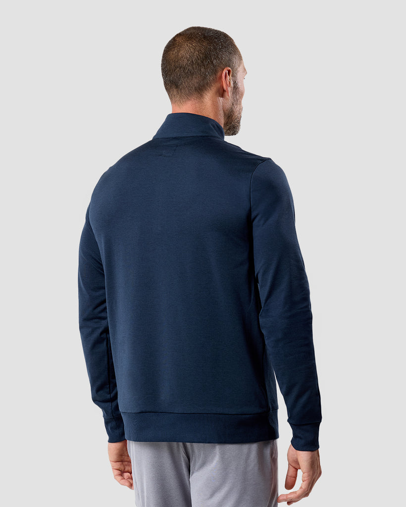 Endeavor Quarter Zip Tee - Non-Branded-Navy-Regular-Back--Zac---L