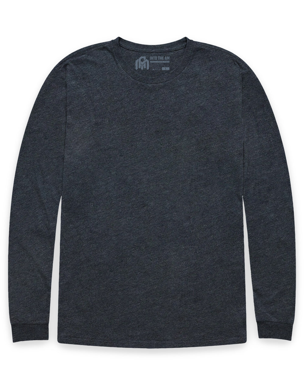 Long Sleeve Tee-Charcoal-Tall-Regular-Mock--Model---L