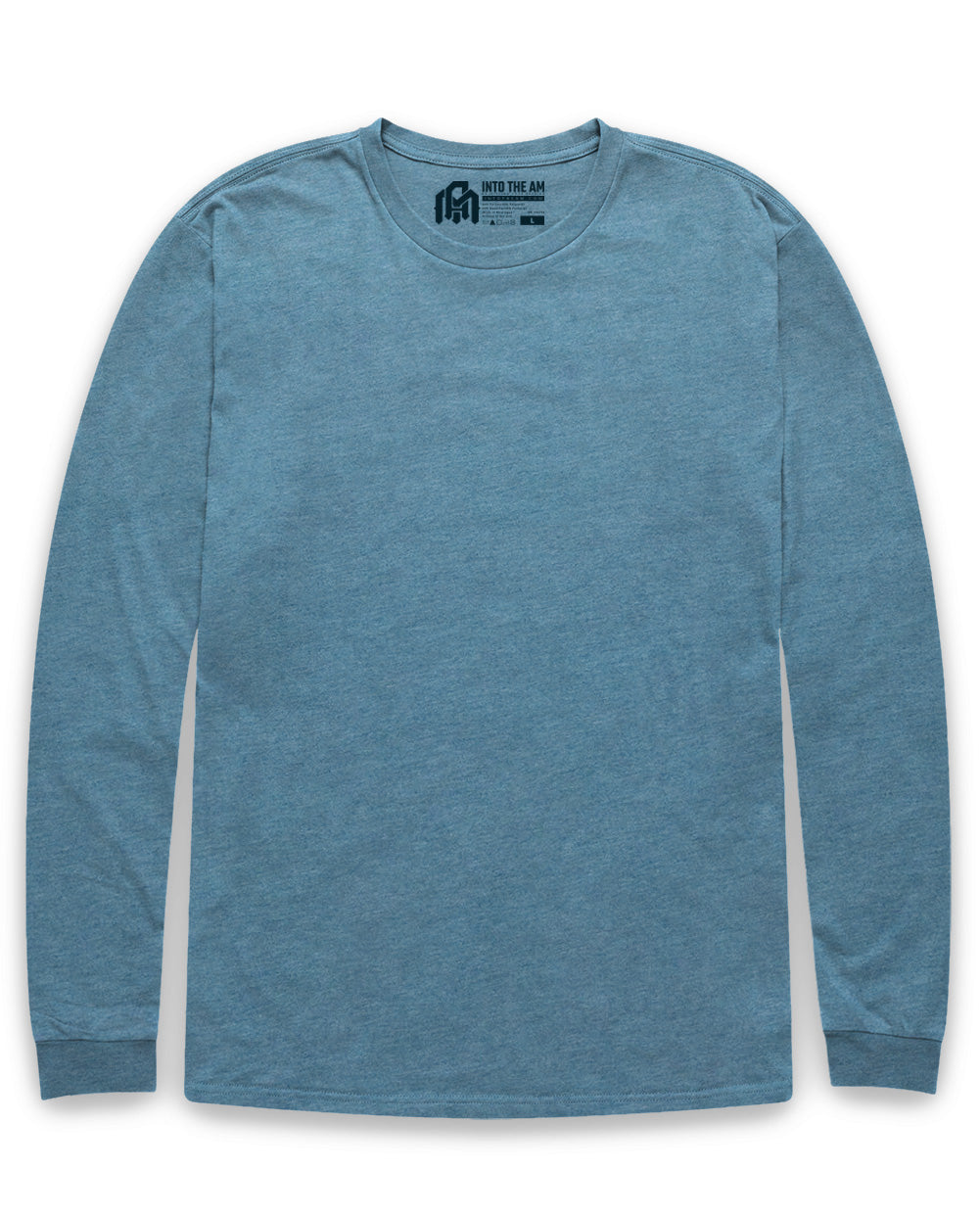 Long Sleeve Tee-Indigo-Reg-Regular-Mock--Model---L