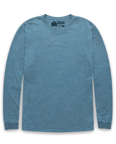 Long Sleeve Tee-Indigo-Reg-Regular-Mock--Model---L