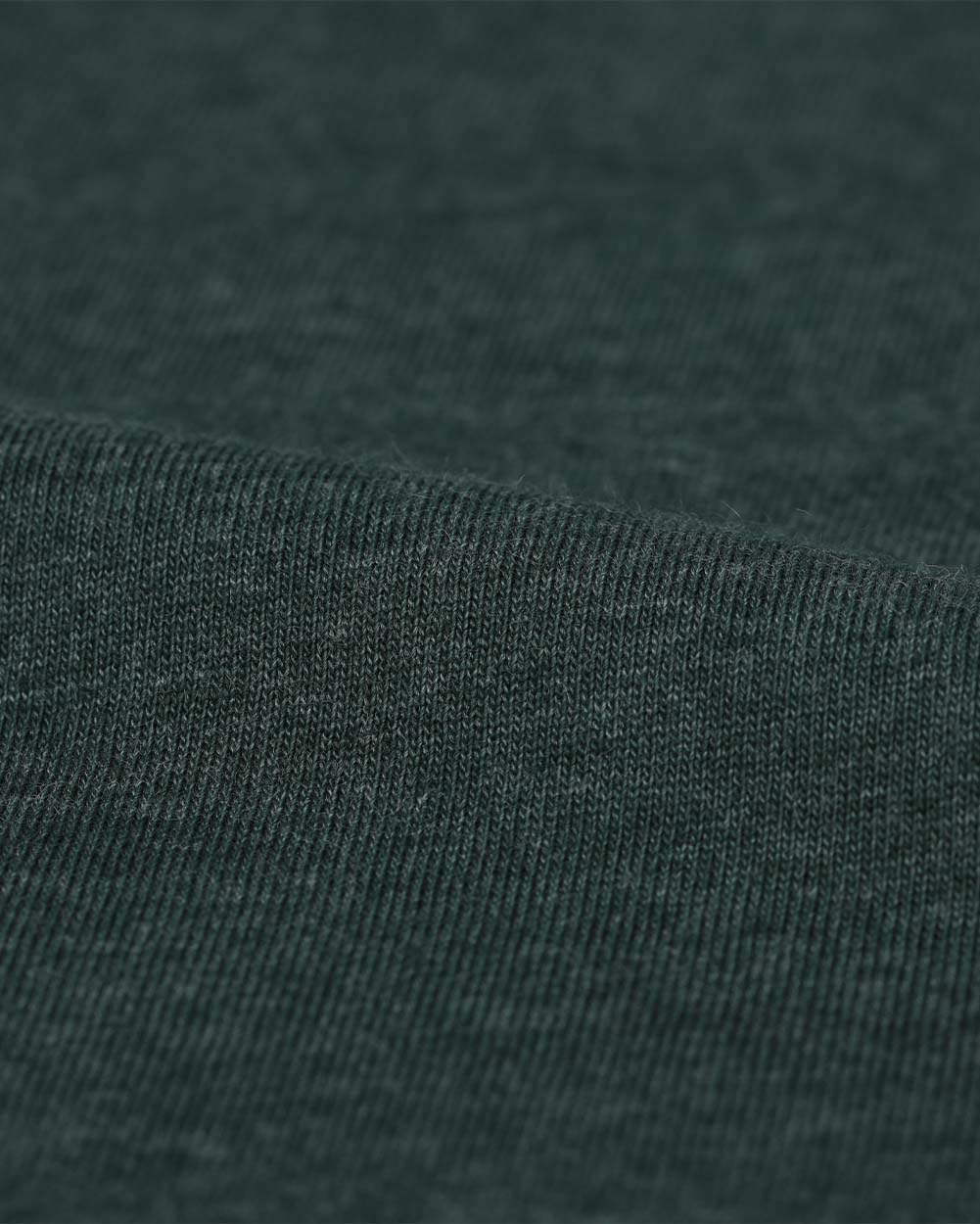 Basic Tee - Non-Branded-Heather Forest Green-Reg-Regular-Detail--Model---M