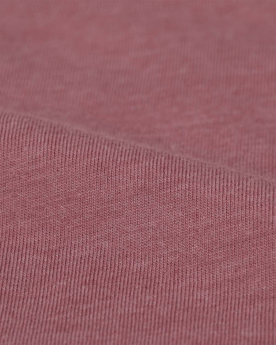Basic Tee - Non-Branded-Heather Mauve-Reg-Regular-Detail--Model---M