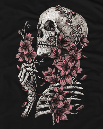 Eternal Blossom Hoodie-Black-Regular-Swatch--Model---L