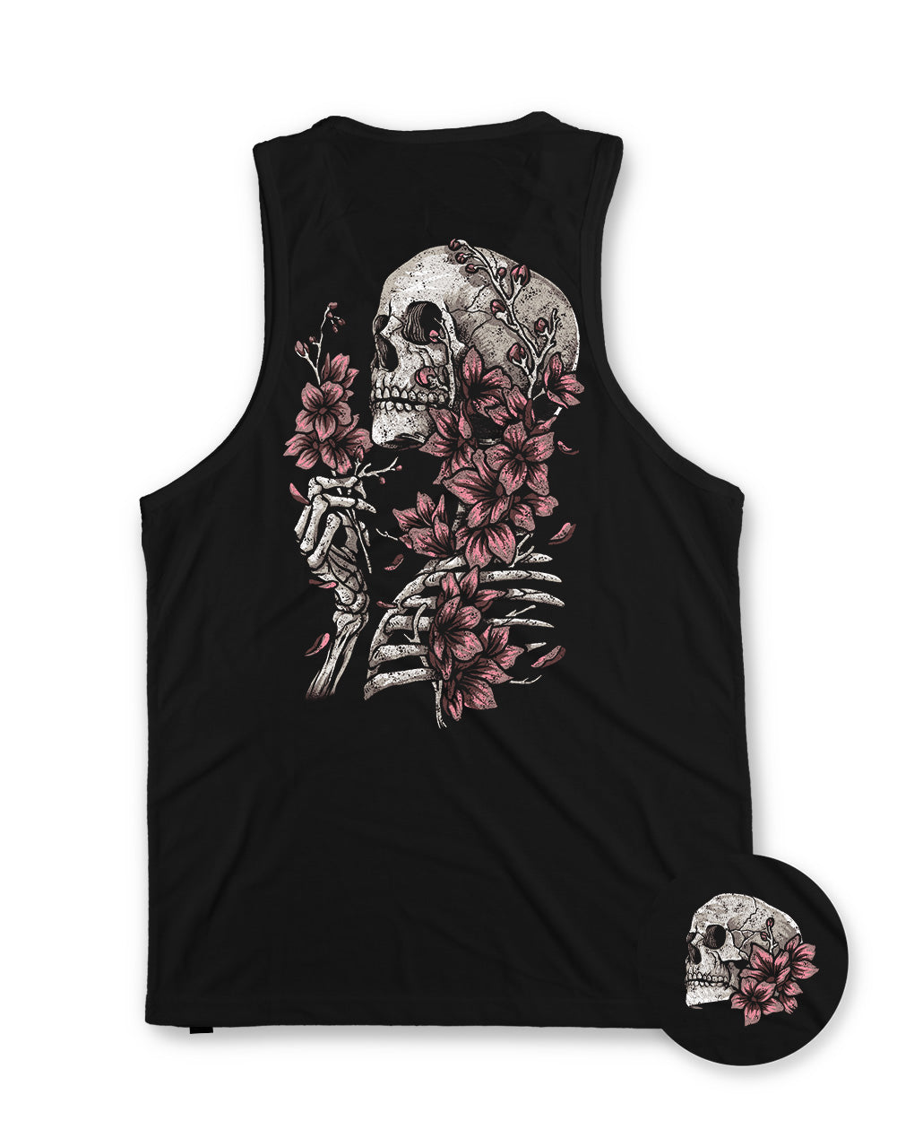 Eternal Blossom II Tank-Black-Regular-Mock--Model---M
