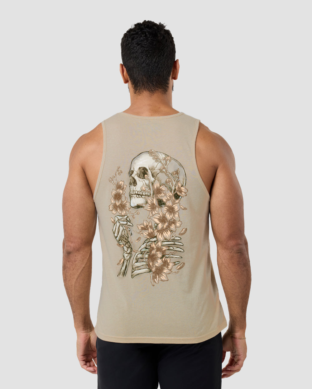 Eternal Blossom Tank-Cream-Regular-Back--Model---L