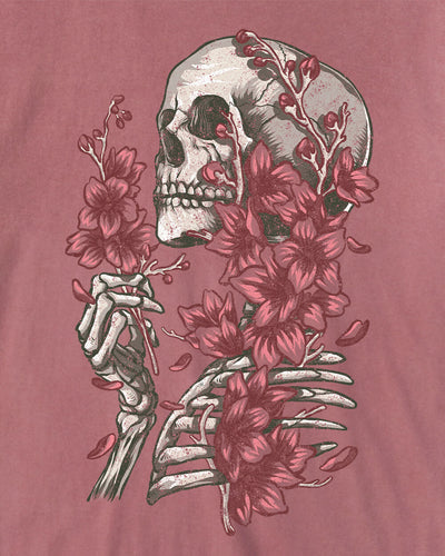 Eternal Blossom Vintage Tee-Vintage Mauve-Regular-Swatch--Model---L