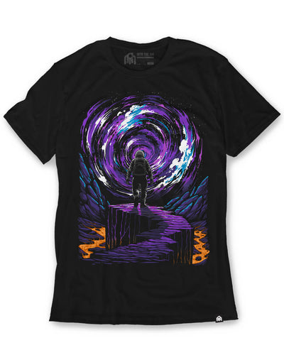 Event Horizon Glow-in-the-Dark Tee-Black-Regular-Mock--Model---L