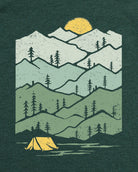 Evergreen Tee-Heather Forest Green-Regular-Swatch--Model---L