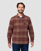 Fairbanks Flannel-Brick Plaid-Regular-Front--Model---L