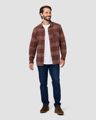 Fairbanks Flannel-Brick Plaid-Regular-Full--Model---L