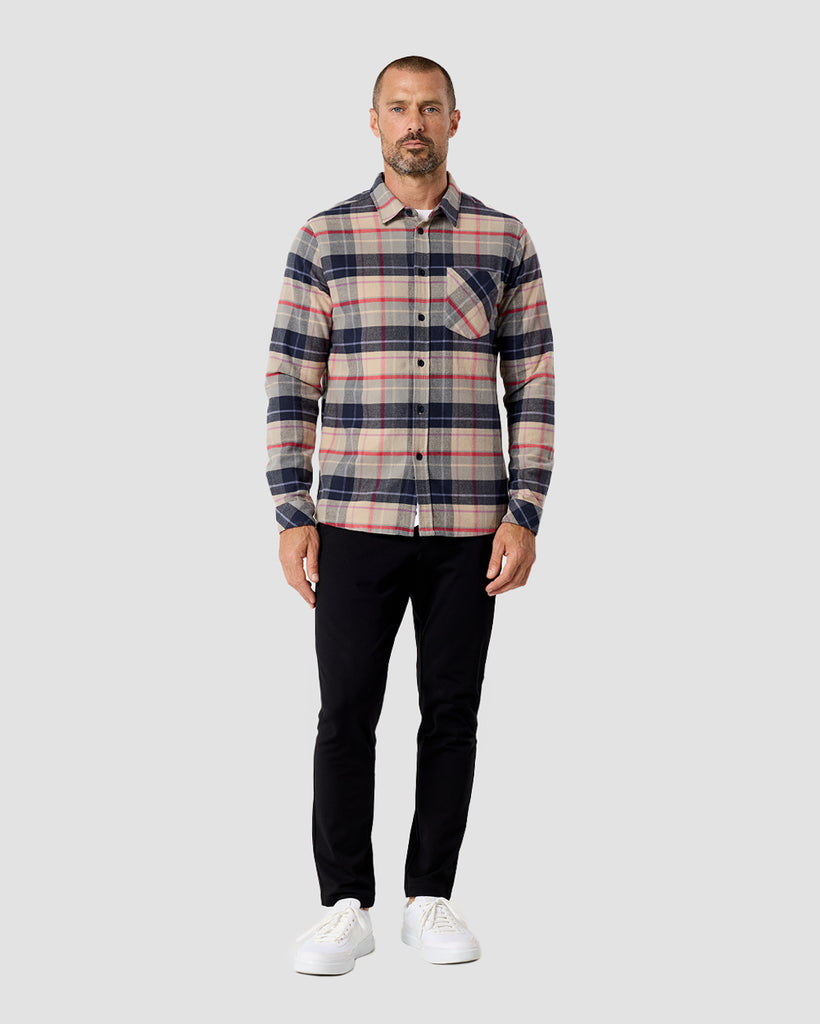 Fairbanks Flannel-Beige Multiplaid-Regular-Full--Zac---L