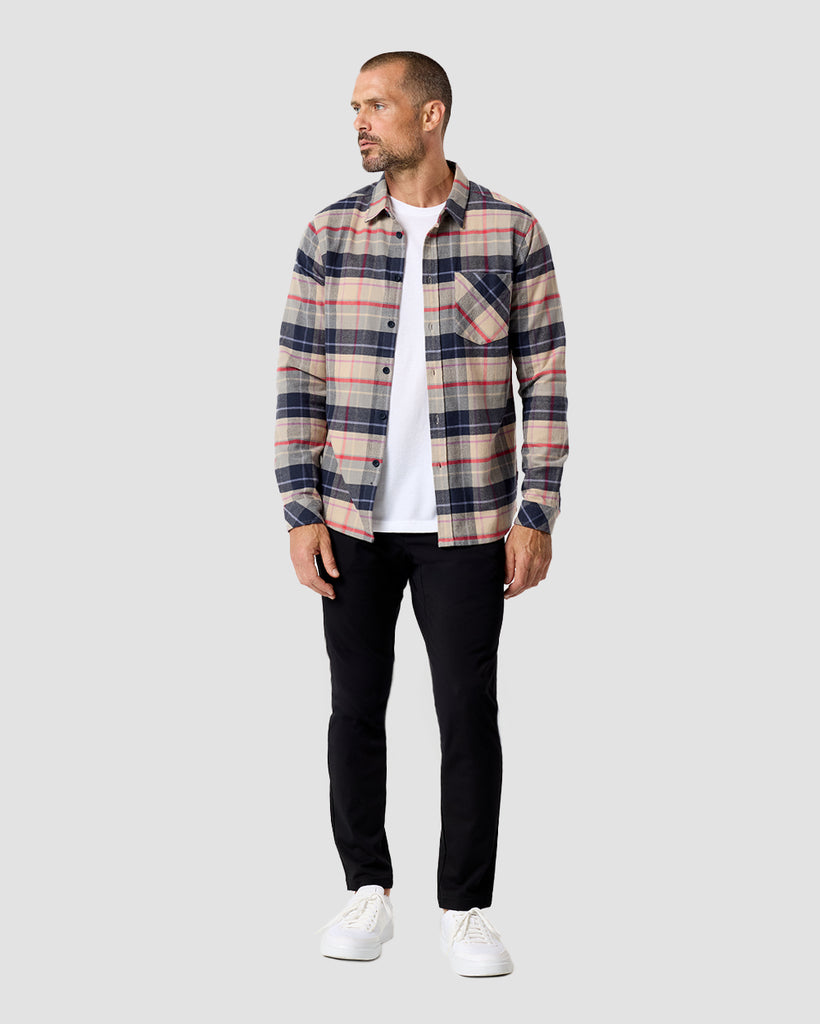 Fairbanks Flannel-Beige Multiplaid-Regular-Full2--Zac---L