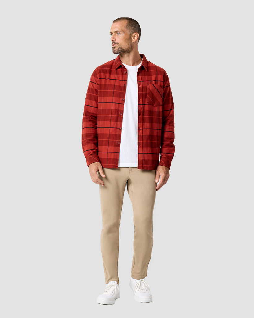 Fairbanks Flannel-Dark Red-Regular-Full2--Zac---L