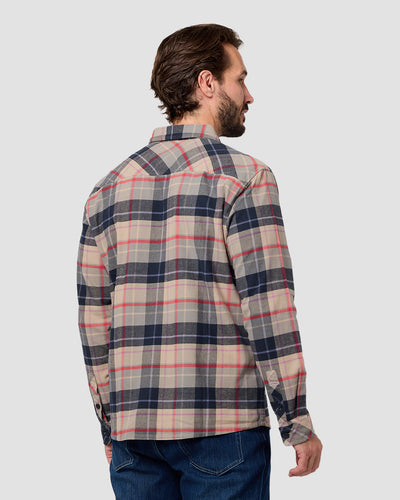 Fairbanks Flannel-Beige Multi-Regular-Back--Model---L