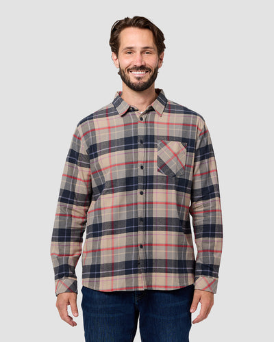 Fairbanks Flannel-Beige Multi-Regular-Front--Model---L