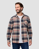 Fairbanks Flannel-Beige Multi-Regular-Front2--Model---L