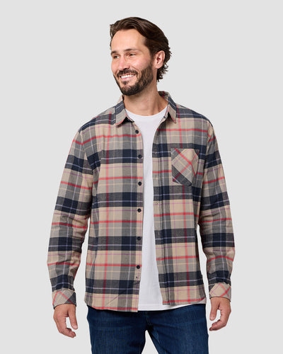Fairbanks Flannel-Beige Multi-Regular-Front2--Model---L