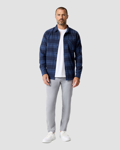 Fairbanks Flannel-Navy-Regular-Full--Model---L
