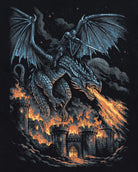 Fire Reign Tee-Black-Regular-Swatch--Model---L