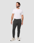 Fleece Joggers - Non-Branded-Charcoal-Regular-Full--Model---L