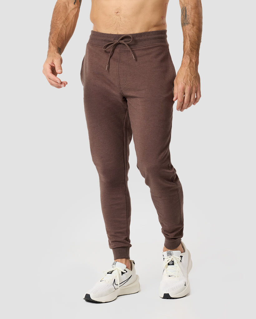 Fleece Joggers - Non-Branded-Brown-Regular-Front--Zac---32