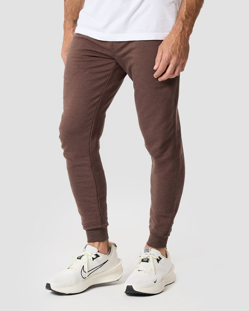 Fleece Joggers - Non-Branded-Brown-Regular-Side--Zac---32