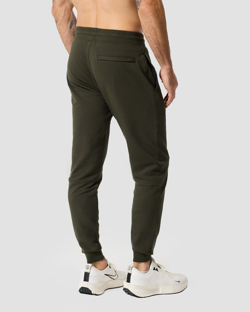 Fleece Joggers - Non-Branded-Midnight Olive-Regular-Back--Zac---32