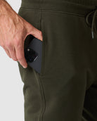 Fleece Joggers - Non-Branded-Midnight Olive-Regular-Detail--Zac---32