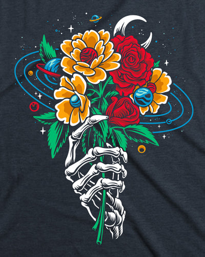 Floral Orbit Tank-Navy-Regular-Swatch--Model---L