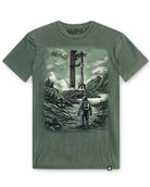 Frontier Bound Vintage Tee-Vintage Royal Pine-Regular-Mock--Model---L