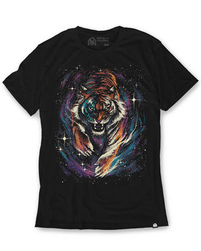 Galactic Fury Tee-Black-Regular-Mock--Model---L