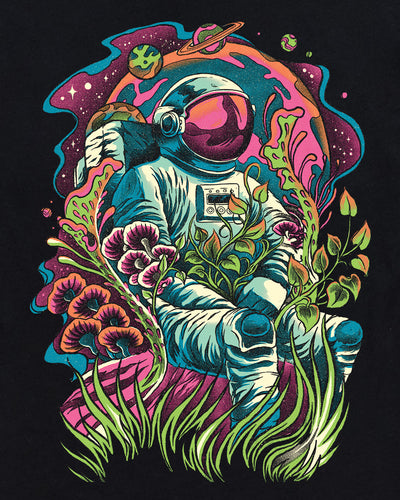 Galactic Jungle Tee-Black-Regular-Swatch--Model---L