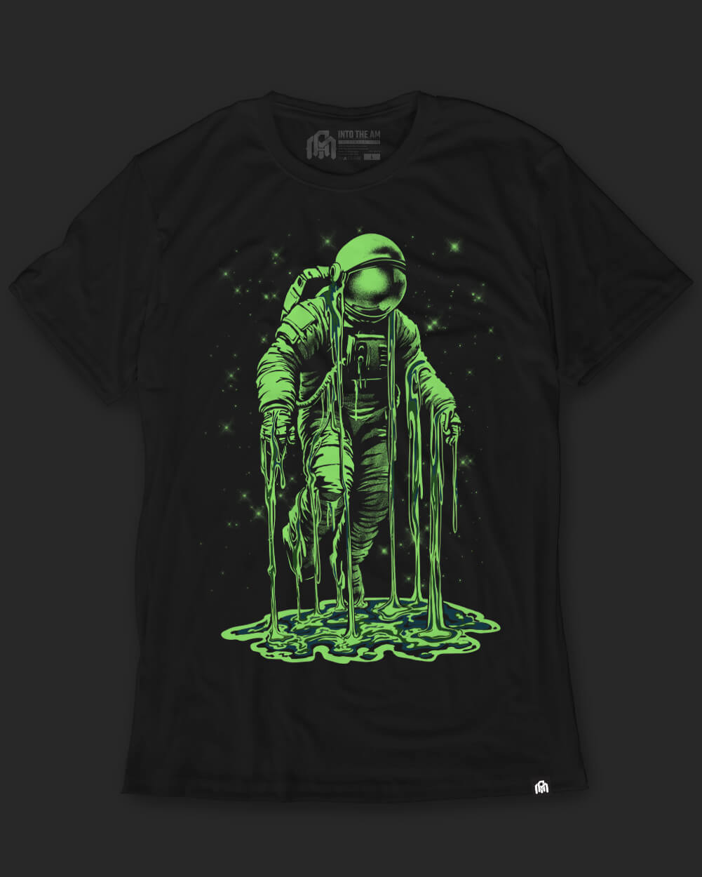 Galactic Ooze Glow-in-the-Dark Tee-Black-Regular-Glow--Model---L