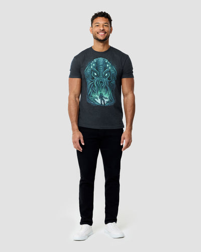 Galactic Siege Glow-in-the-Dark Tee-Midnight Navy-Regular-Full--Model---L