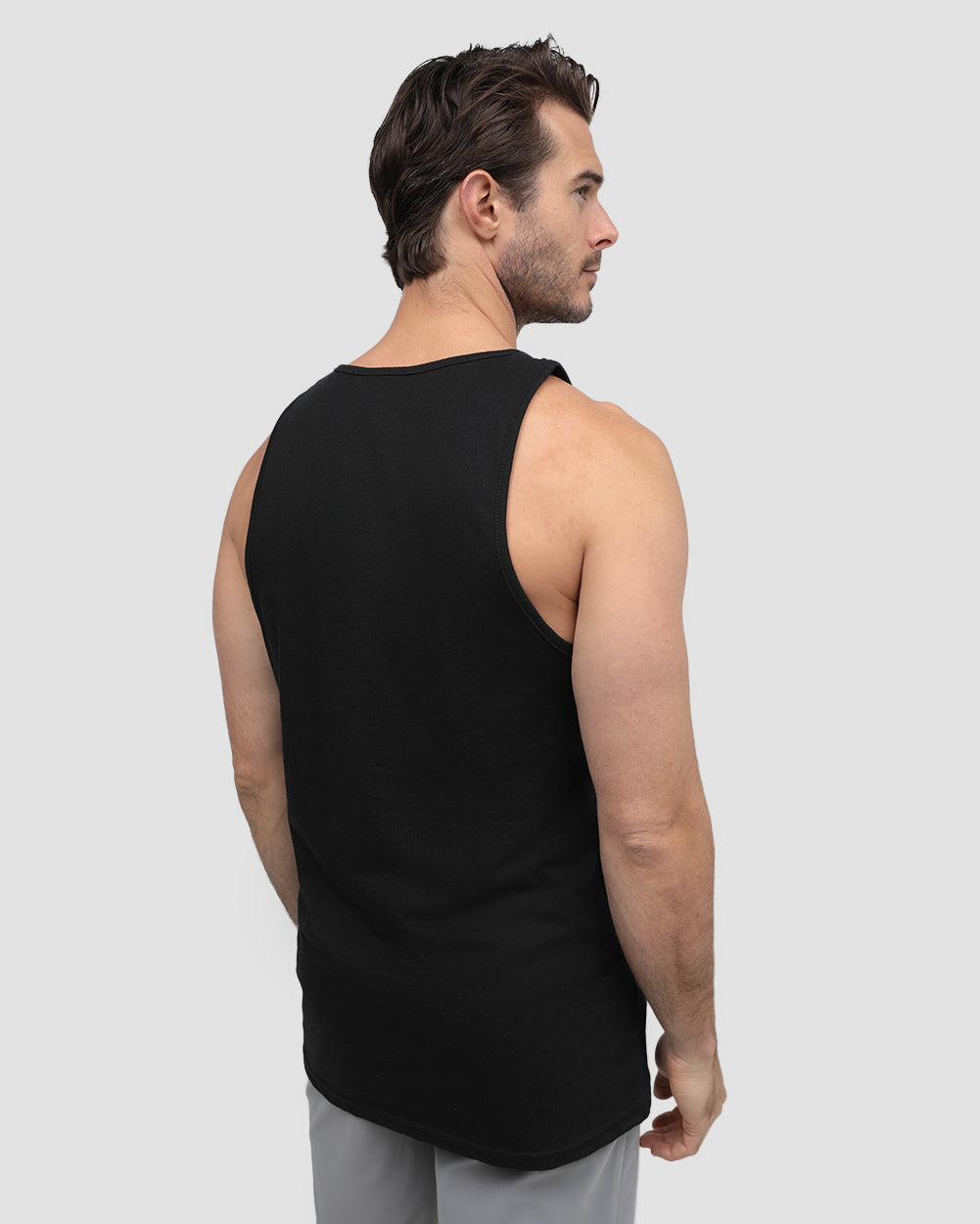 Galactic Wisdom Tank-Black-Regular-Back--Model---L