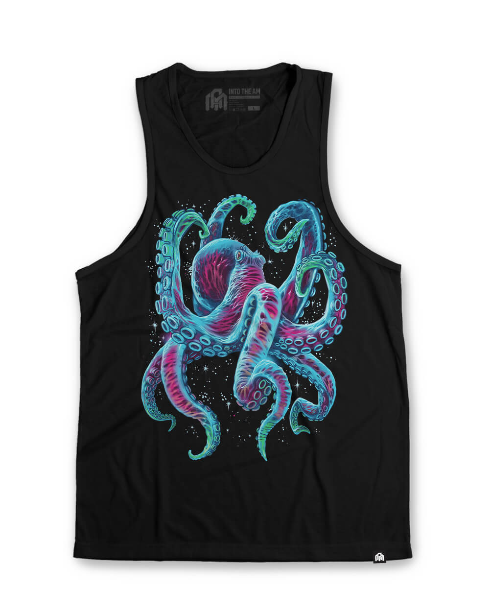 Gleaming Octo Mock-in-the-Dark Tank-Black-Regular-Mock--Model---L