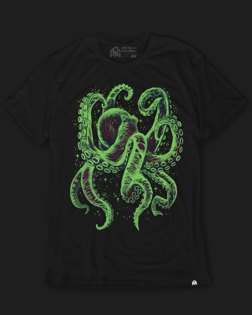 Gleaming Octo Glow-in-the-Dark Tee-Black-Regular-Glow--Tom---M