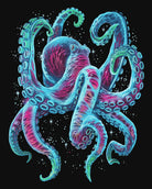 Gleaming Octo Glow-in-the-Dark Tee-Black-Regular-Swatch--Model---L