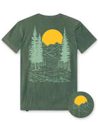 Golden Horizons Vintage Tee-Vintage Royal Pine-Regular-Mock--Model---L