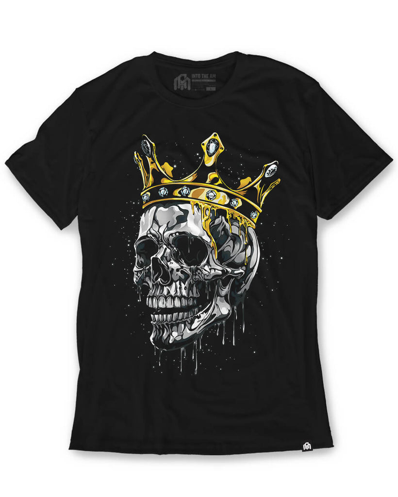 Golden Reign Tee-Black-Regular-Mock--Model---M