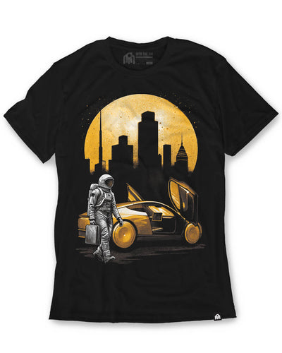 Golden Transit Glow-in-the-Dark Tee-Black-Regular-Mock--Model---L
