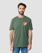 Golden Reflections Vintage Tee-Vintage Royal Pine-Regular-Front--Model---L
