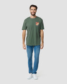 Golden Reflections Vintage Tee-Vintage Royal Pine-Regular-Full--Model---L