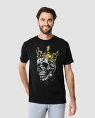 Golden Reign Tee-Black-Regular-Front--Model---L