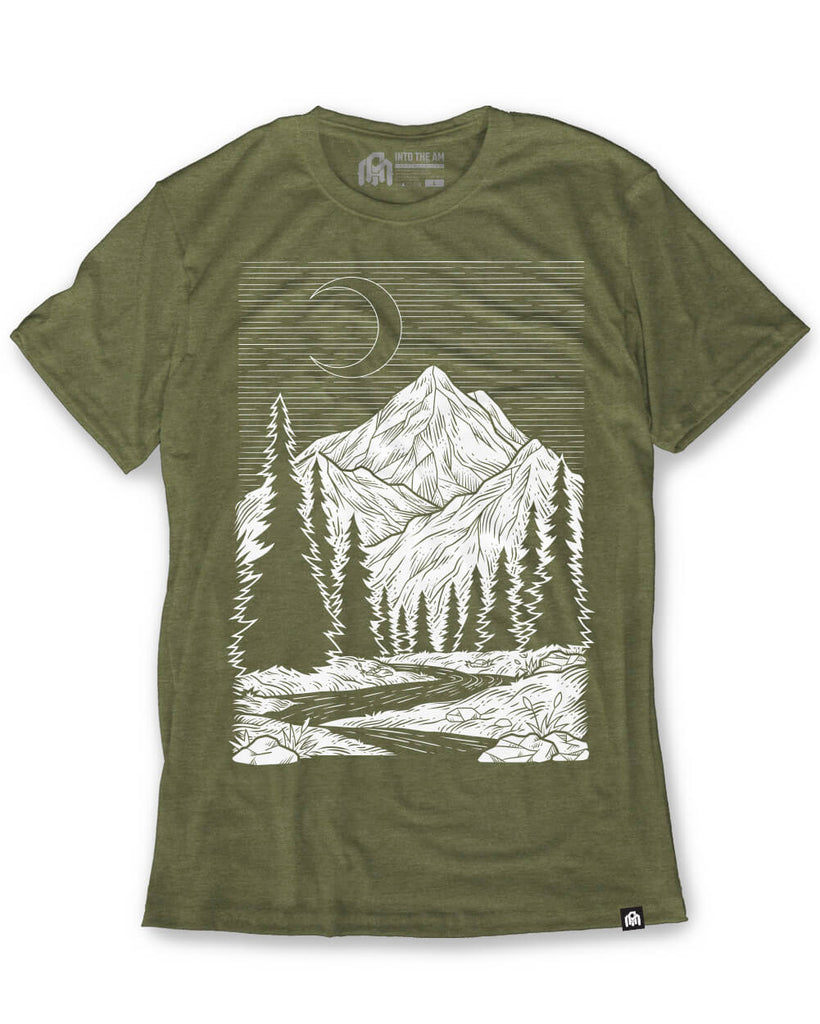 Grand Terrain Tee-Olive Green-Front