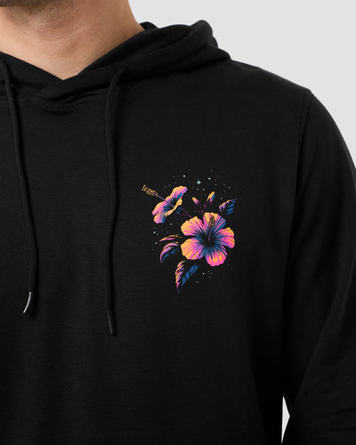 Tropic Night Hoodie-Black-Regular-Detail--Model---L